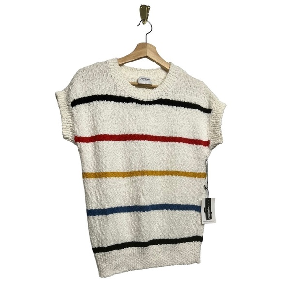 NWT CALLAHAN KNITWEAR Striped Chunky Knit Sweater S - Picture 6 of 9